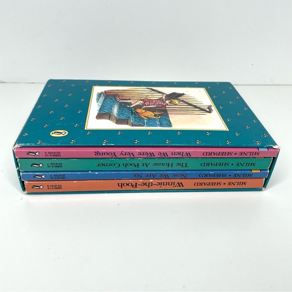Vintage Pooh’s Library 4 Book Box Set 1992 by AA Milne, Ernest H Shepard - Picture 9 of 11